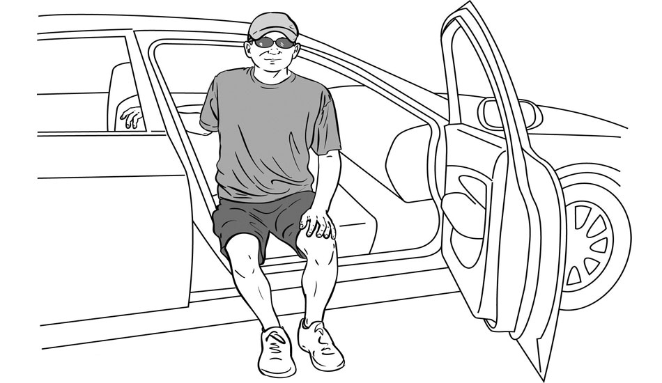 Είσοδος έξοδος σε αυτοκίνητο μετά αρθροπλαστική γόνατος ή ισχίου