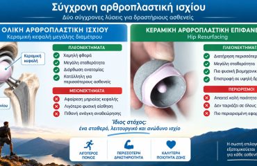 Σύγχρονη Αρθροπλαστική Ισχίου: Ολική ή Hip Resurfacing